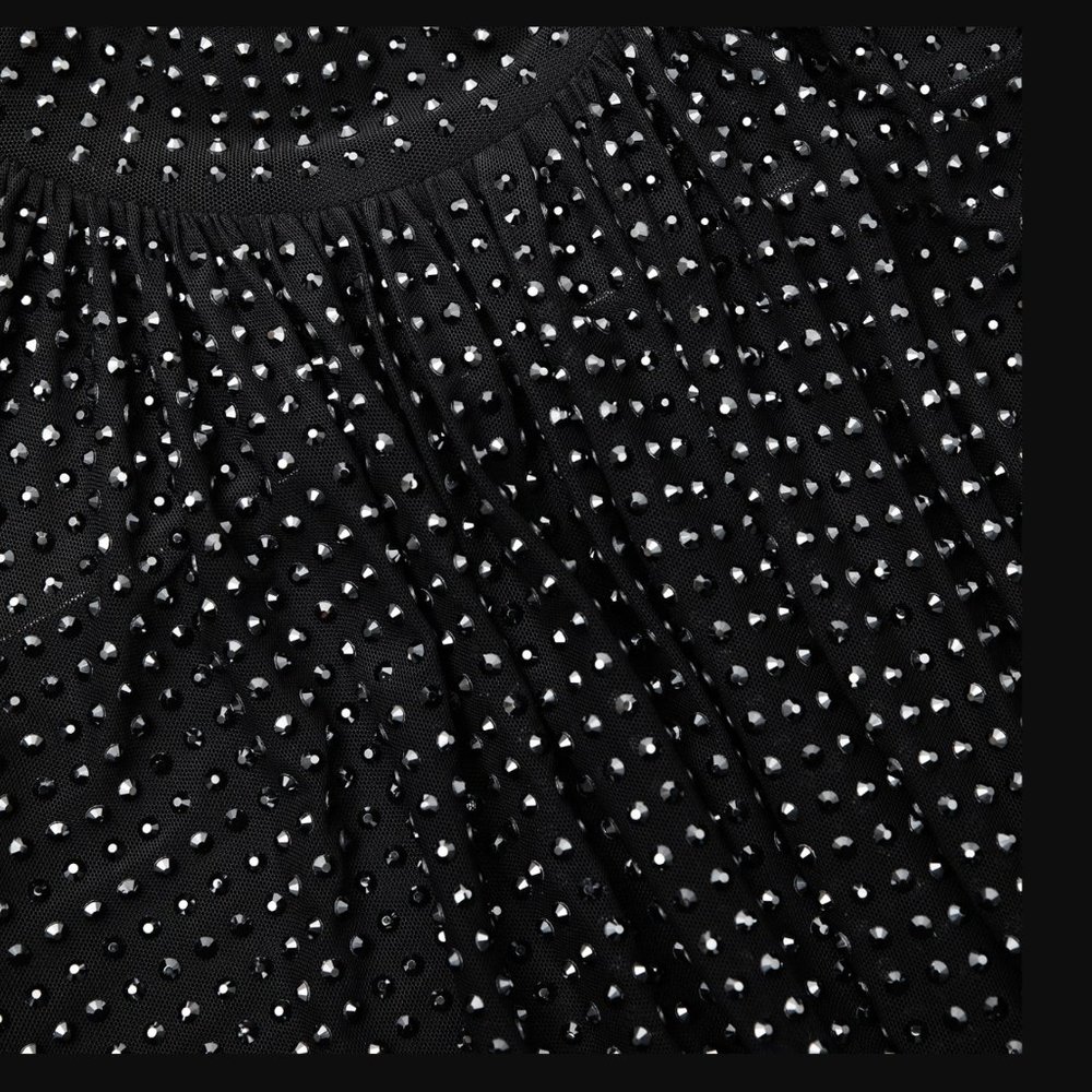 Self-Portrait Black and Silver Embellished Blouse - Picture 6 of 12